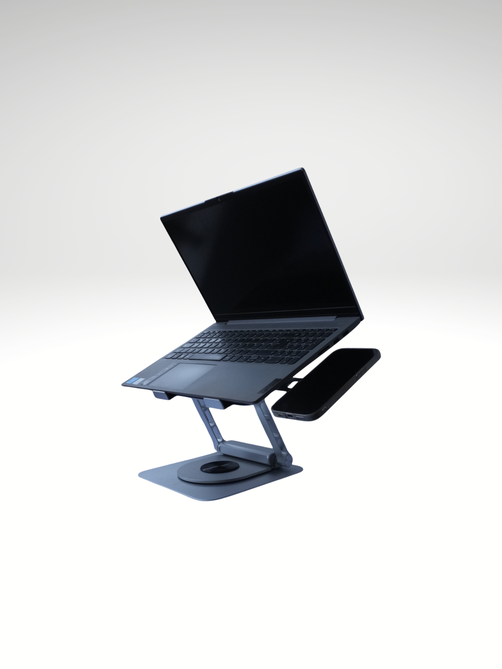 L36 - Soporte Para Portátil 360 + Usb Hub Color Plateado