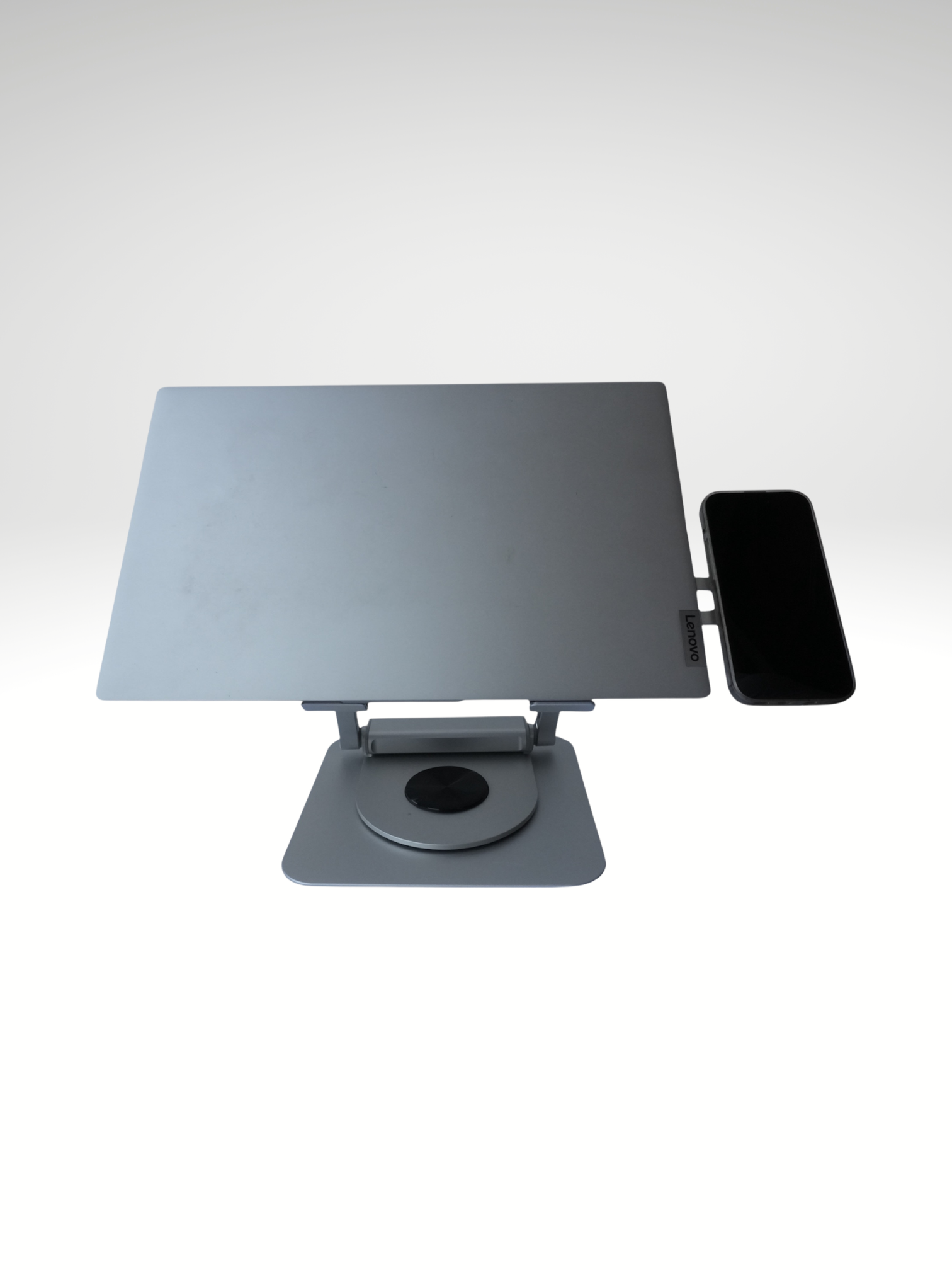 L36 - Soporte Para Portátil 360 + Usb Hub Color Plateado